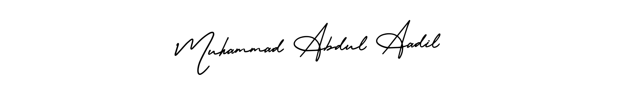 Design your own signature with our free online signature maker. With this signature software, you can create a handwritten (AmerikaSignatureDemo-Regular) signature for name Muhammad Abdul Aadil. Muhammad Abdul Aadil signature style 3 images and pictures png