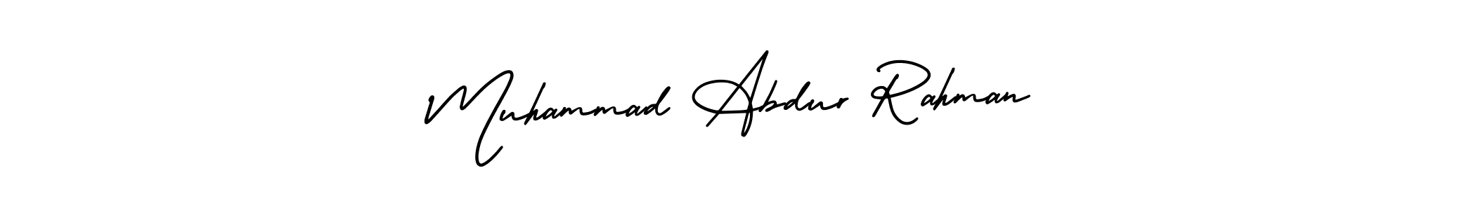 How to make Muhammad Abdur Rahman name signature. Use AmerikaSignatureDemo-Regular style for creating short signs online. This is the latest handwritten sign. Muhammad Abdur Rahman signature style 3 images and pictures png