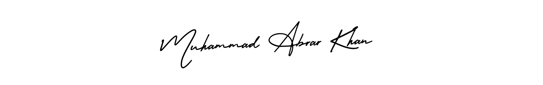 How to make Muhammad Abrar Khan signature? AmerikaSignatureDemo-Regular is a professional autograph style. Create handwritten signature for Muhammad Abrar Khan name. Muhammad Abrar Khan signature style 3 images and pictures png