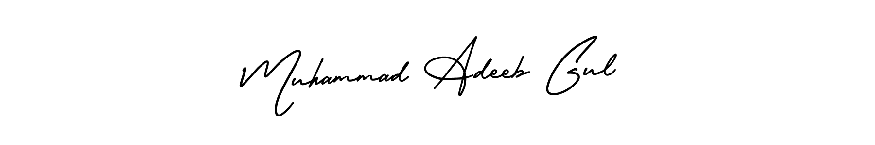 Use a signature maker to create a handwritten signature online. With this signature software, you can design (AmerikaSignatureDemo-Regular) your own signature for name Muhammad Adeeb Gul. Muhammad Adeeb Gul signature style 3 images and pictures png