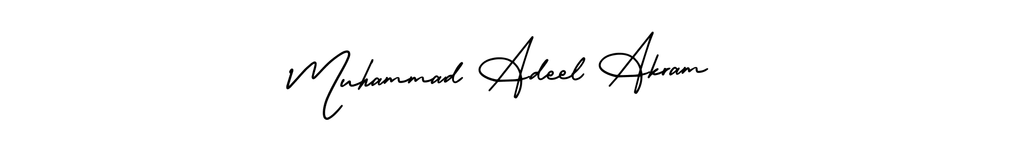 This is the best signature style for the Muhammad Adeel Akram name. Also you like these signature font (AmerikaSignatureDemo-Regular). Mix name signature. Muhammad Adeel Akram signature style 3 images and pictures png