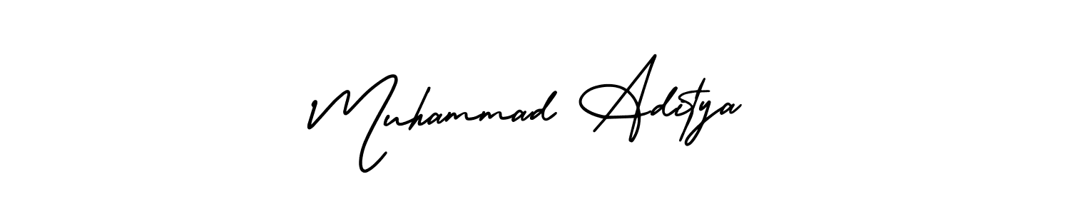 How to make Muhammad Aditya signature? AmerikaSignatureDemo-Regular is a professional autograph style. Create handwritten signature for Muhammad Aditya name. Muhammad Aditya signature style 3 images and pictures png