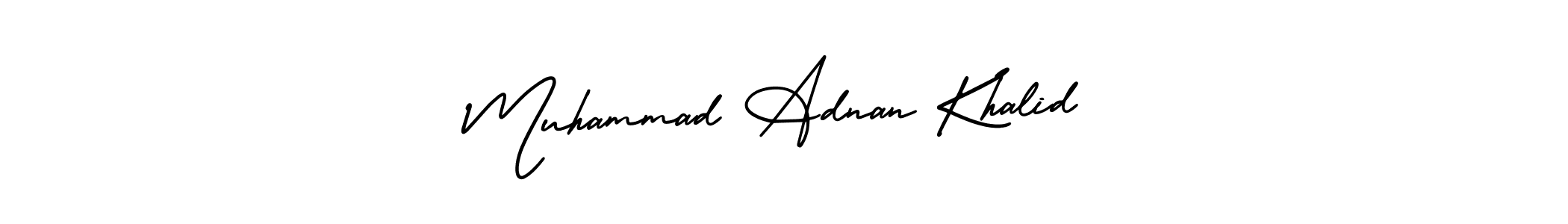 Use a signature maker to create a handwritten signature online. With this signature software, you can design (AmerikaSignatureDemo-Regular) your own signature for name Muhammad Adnan Khalid. Muhammad Adnan Khalid signature style 3 images and pictures png