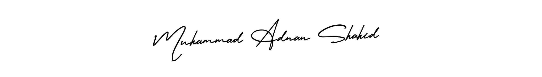 Create a beautiful signature design for name Muhammad Adnan Shahid. With this signature (AmerikaSignatureDemo-Regular) fonts, you can make a handwritten signature for free. Muhammad Adnan Shahid signature style 3 images and pictures png