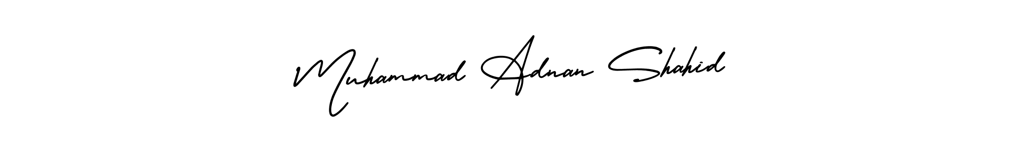 Create a beautiful signature design for name Muhammad Adnan Shahid. With this signature (AmerikaSignatureDemo-Regular) fonts, you can make a handwritten signature for free. Muhammad Adnan Shahid signature style 3 images and pictures png