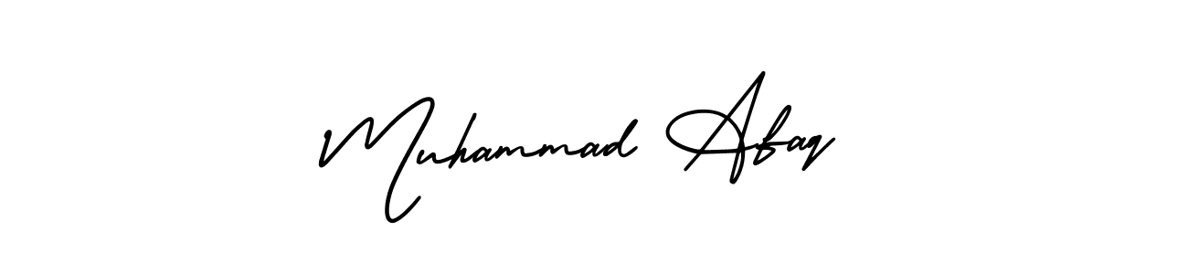 Design your own signature with our free online signature maker. With this signature software, you can create a handwritten (AmerikaSignatureDemo-Regular) signature for name Muhammad Afaq. Muhammad Afaq signature style 3 images and pictures png