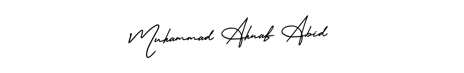 Also we have Muhammad Ahnaf Abid name is the best signature style. Create professional handwritten signature collection using AmerikaSignatureDemo-Regular autograph style. Muhammad Ahnaf Abid signature style 3 images and pictures png