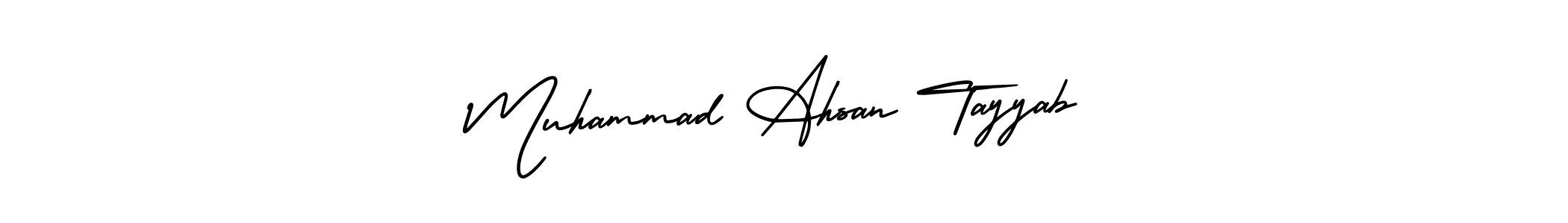 How to make Muhammad Ahsan Tayyab signature? AmerikaSignatureDemo-Regular is a professional autograph style. Create handwritten signature for Muhammad Ahsan Tayyab name. Muhammad Ahsan Tayyab signature style 3 images and pictures png