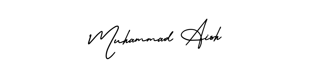 It looks lik you need a new signature style for name Muhammad Aish. Design unique handwritten (AmerikaSignatureDemo-Regular) signature with our free signature maker in just a few clicks. Muhammad Aish signature style 3 images and pictures png