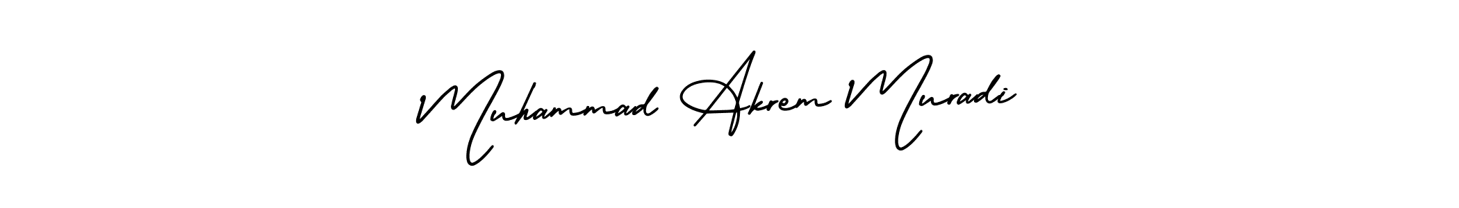 Create a beautiful signature design for name Muhammad Akrem Muradi. With this signature (AmerikaSignatureDemo-Regular) fonts, you can make a handwritten signature for free. Muhammad Akrem Muradi signature style 3 images and pictures png