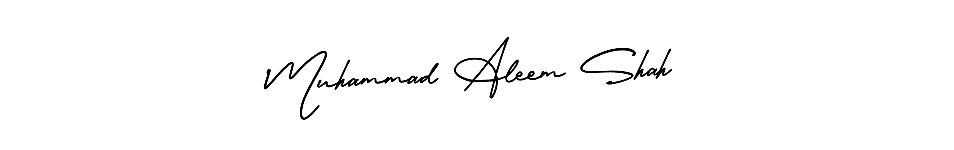 You should practise on your own different ways (AmerikaSignatureDemo-Regular) to write your name (Muhammad Aleem Shah) in signature. don't let someone else do it for you. Muhammad Aleem Shah signature style 3 images and pictures png