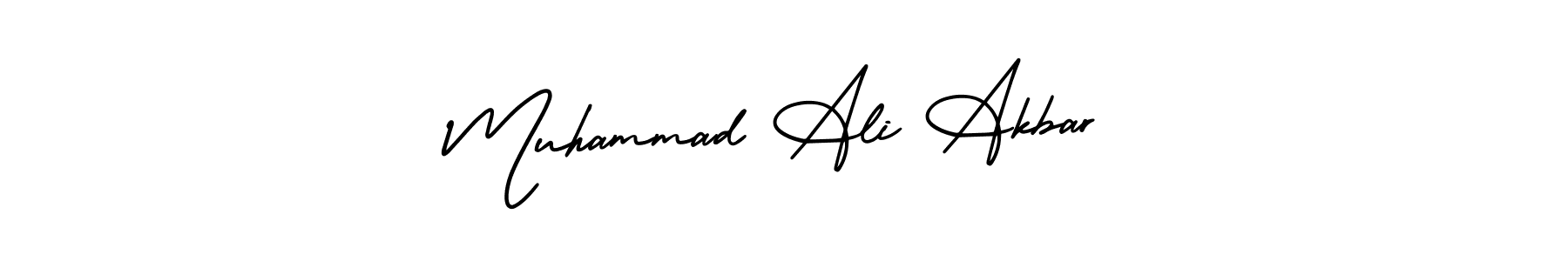 This is the best signature style for the Muhammad Ali Akbar name. Also you like these signature font (AmerikaSignatureDemo-Regular). Mix name signature. Muhammad Ali Akbar signature style 3 images and pictures png
