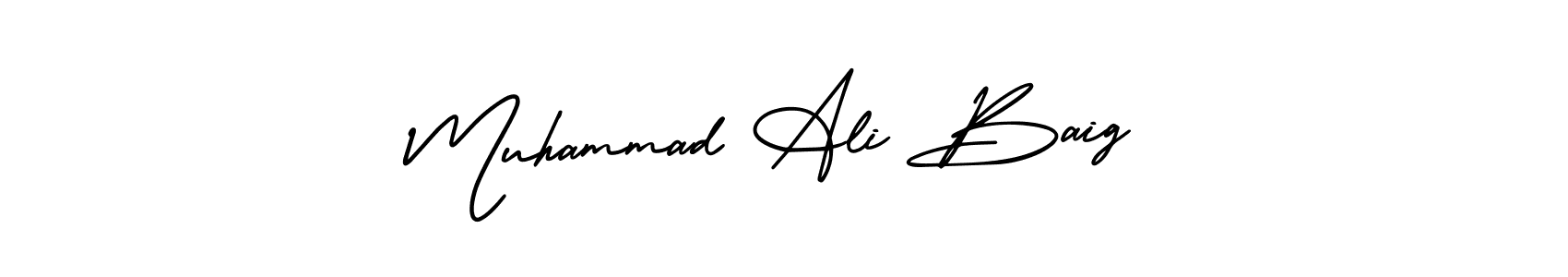 Design your own signature with our free online signature maker. With this signature software, you can create a handwritten (AmerikaSignatureDemo-Regular) signature for name Muhammad Ali Baig. Muhammad Ali Baig signature style 3 images and pictures png