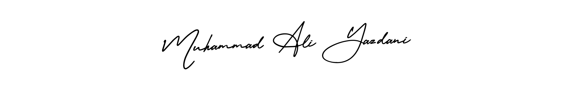 Muhammad Ali Yazdani stylish signature style. Best Handwritten Sign (AmerikaSignatureDemo-Regular) for my name. Handwritten Signature Collection Ideas for my name Muhammad Ali Yazdani. Muhammad Ali Yazdani signature style 3 images and pictures png