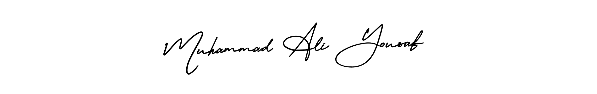 Design your own signature with our free online signature maker. With this signature software, you can create a handwritten (AmerikaSignatureDemo-Regular) signature for name Muhammad Ali Yousaf. Muhammad Ali Yousaf signature style 3 images and pictures png