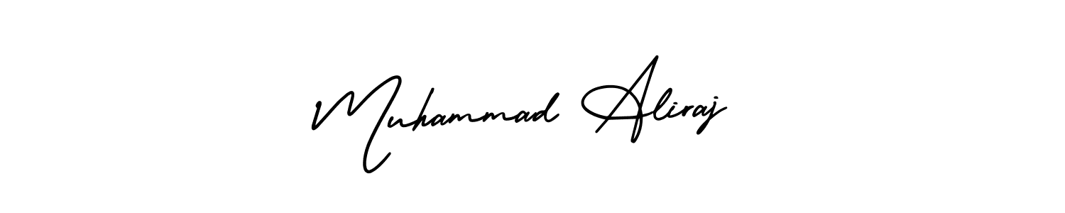 Make a beautiful signature design for name Muhammad Aliraj. With this signature (AmerikaSignatureDemo-Regular) style, you can create a handwritten signature for free. Muhammad Aliraj signature style 3 images and pictures png