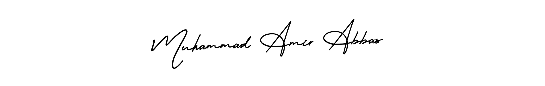 The best way (AmerikaSignatureDemo-Regular) to make a short signature is to pick only two or three words in your name. The name Muhammad Amir Abbas include a total of six letters. For converting this name. Muhammad Amir Abbas signature style 3 images and pictures png