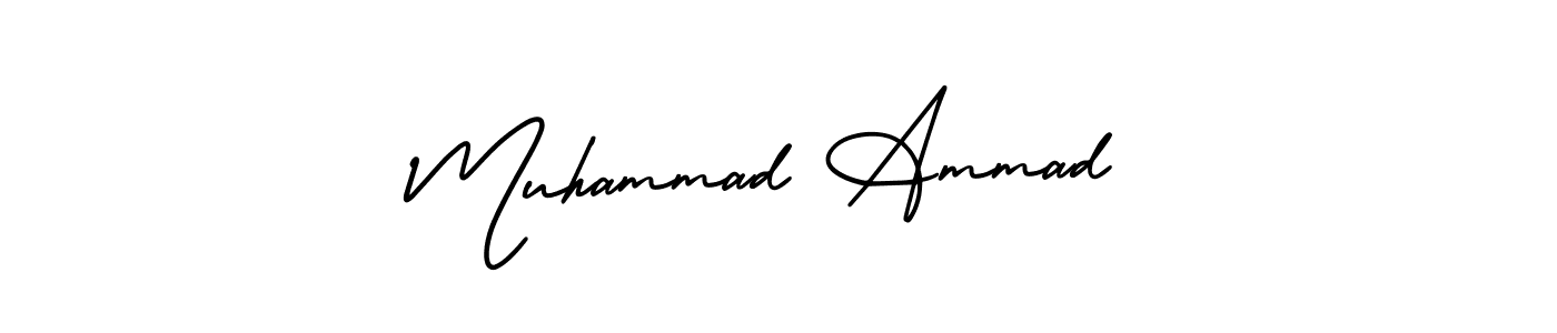 Design your own signature with our free online signature maker. With this signature software, you can create a handwritten (AmerikaSignatureDemo-Regular) signature for name Muhammad Ammad. Muhammad Ammad signature style 3 images and pictures png