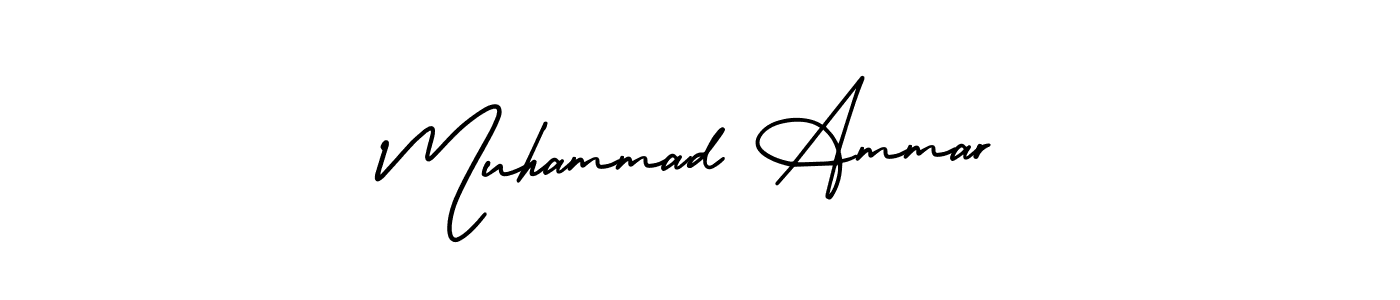 Also we have Muhammad Ammar name is the best signature style. Create professional handwritten signature collection using AmerikaSignatureDemo-Regular autograph style. Muhammad Ammar signature style 3 images and pictures png