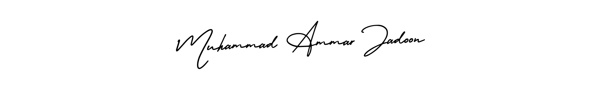 Similarly AmerikaSignatureDemo-Regular is the best handwritten signature design. Signature creator online .You can use it as an online autograph creator for name Muhammad Ammar Jadoon. Muhammad Ammar Jadoon signature style 3 images and pictures png