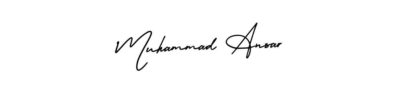 How to Draw Muhammad Ansar signature style? AmerikaSignatureDemo-Regular is a latest design signature styles for name Muhammad Ansar. Muhammad Ansar signature style 3 images and pictures png