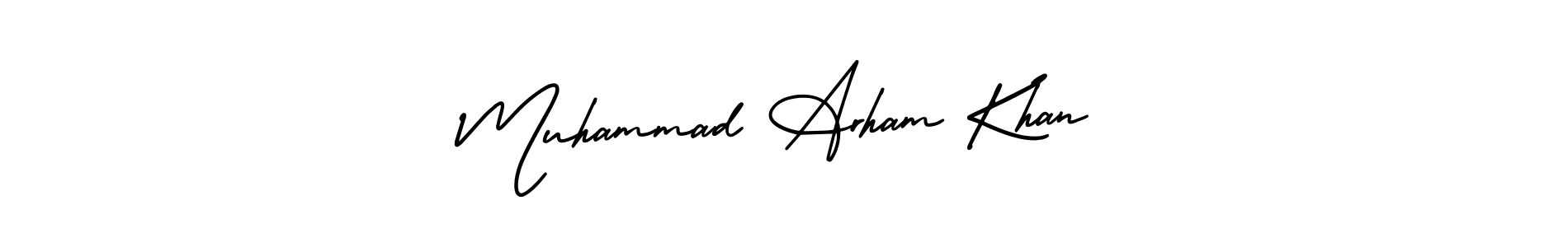 How to make Muhammad Arham Khan signature? AmerikaSignatureDemo-Regular is a professional autograph style. Create handwritten signature for Muhammad Arham Khan name. Muhammad Arham Khan signature style 3 images and pictures png