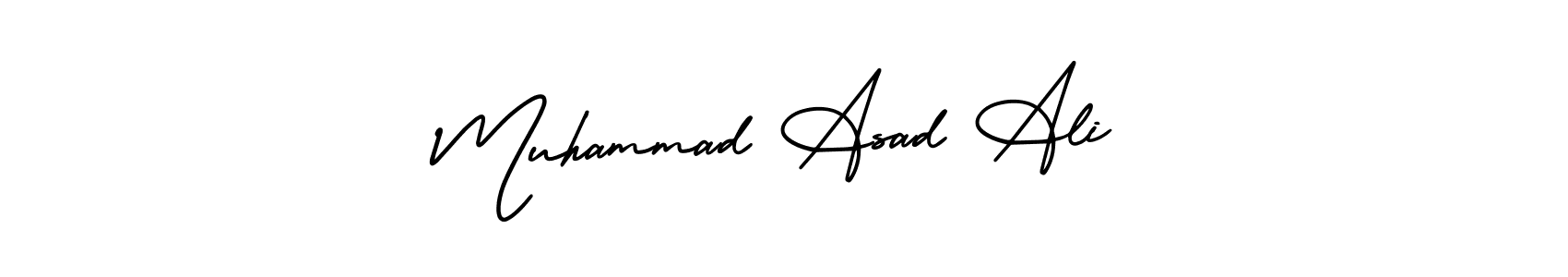 if you are searching for the best signature style for your name Muhammad Asad Ali. so please give up your signature search. here we have designed multiple signature styles  using AmerikaSignatureDemo-Regular. Muhammad Asad Ali signature style 3 images and pictures png