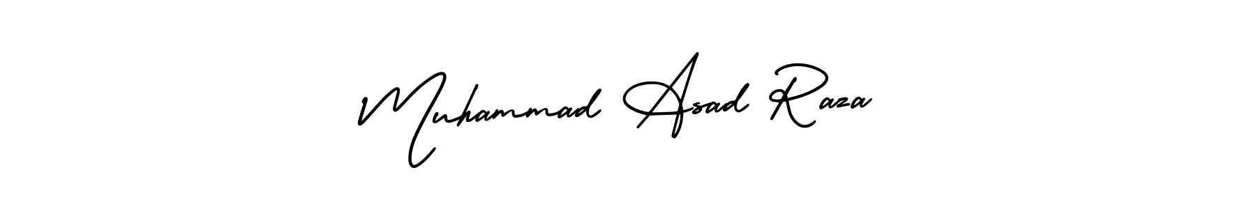 Make a beautiful signature design for name Muhammad Asad Raza. With this signature (AmerikaSignatureDemo-Regular) style, you can create a handwritten signature for free. Muhammad Asad Raza signature style 3 images and pictures png