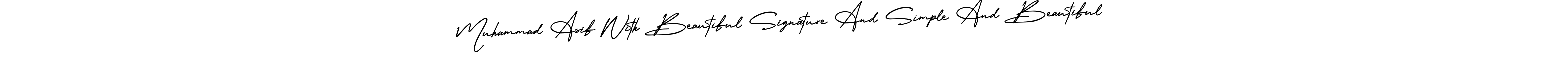 Make a beautiful signature design for name Muhammad Asif With Beautiful Signature And Simple And Beautiful. Use this online signature maker to create a handwritten signature for free. Muhammad Asif With Beautiful Signature And Simple And Beautiful signature style 3 images and pictures png