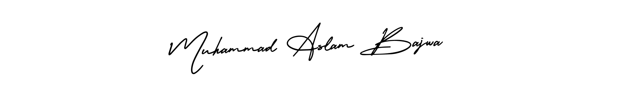 Also You can easily find your signature by using the search form. We will create Muhammad Aslam Bajwa name handwritten signature images for you free of cost using AmerikaSignatureDemo-Regular sign style. Muhammad Aslam Bajwa signature style 3 images and pictures png