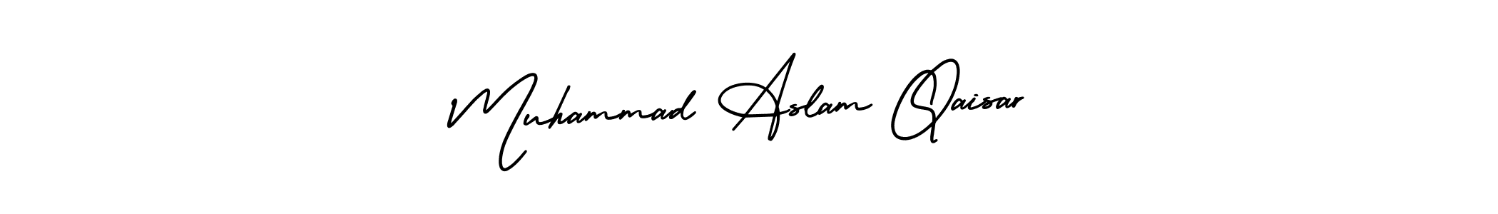 Muhammad Aslam Qaisar stylish signature style. Best Handwritten Sign (AmerikaSignatureDemo-Regular) for my name. Handwritten Signature Collection Ideas for my name Muhammad Aslam Qaisar. Muhammad Aslam Qaisar signature style 3 images and pictures png