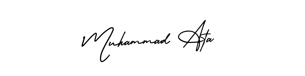 if you are searching for the best signature style for your name Muhammad Ata. so please give up your signature search. here we have designed multiple signature styles  using AmerikaSignatureDemo-Regular. Muhammad Ata signature style 3 images and pictures png