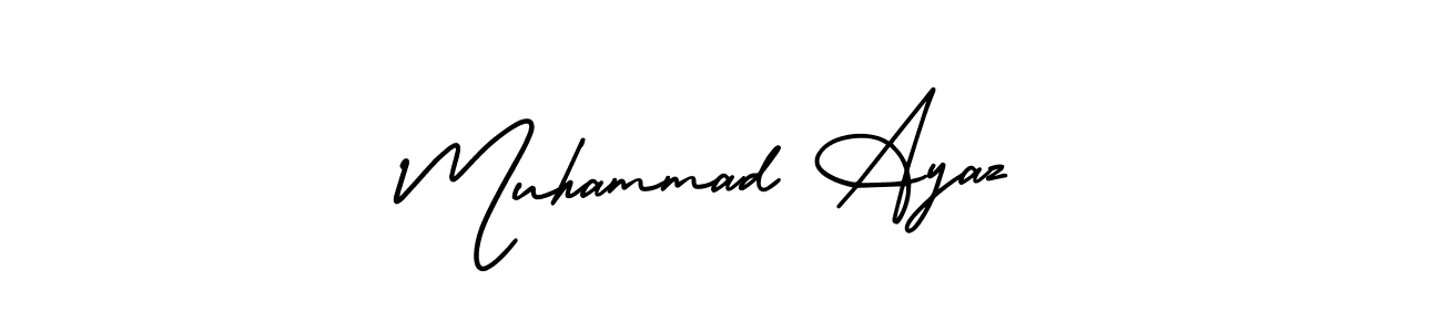 How to Draw Muhammad Ayaz signature style? AmerikaSignatureDemo-Regular is a latest design signature styles for name Muhammad Ayaz. Muhammad Ayaz signature style 3 images and pictures png