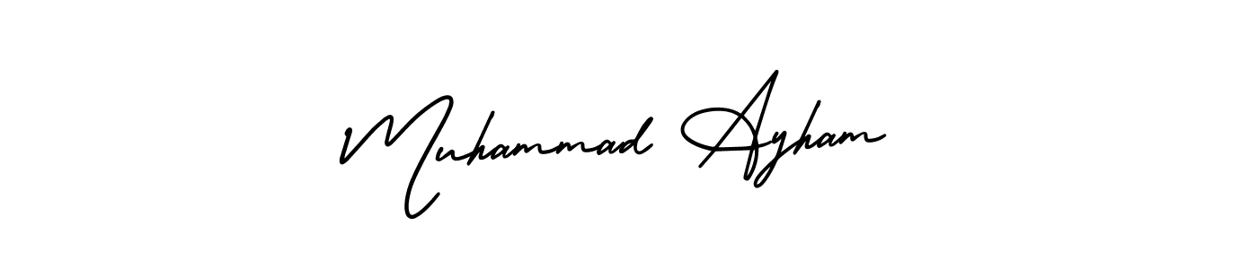 Make a beautiful signature design for name Muhammad Ayham. Use this online signature maker to create a handwritten signature for free. Muhammad Ayham signature style 3 images and pictures png