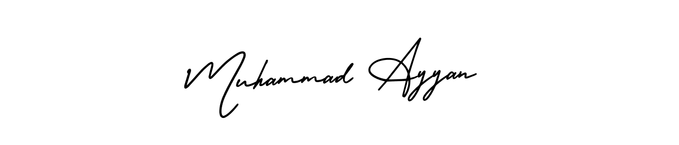 Also You can easily find your signature by using the search form. We will create Muhammad Ayyan name handwritten signature images for you free of cost using AmerikaSignatureDemo-Regular sign style. Muhammad Ayyan signature style 3 images and pictures png