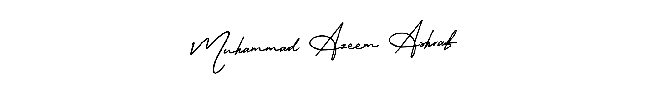 How to make Muhammad Azeem Ashraf name signature. Use AmerikaSignatureDemo-Regular style for creating short signs online. This is the latest handwritten sign. Muhammad Azeem Ashraf signature style 3 images and pictures png