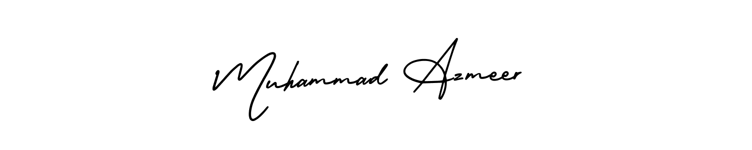 Muhammad Azmeer stylish signature style. Best Handwritten Sign (AmerikaSignatureDemo-Regular) for my name. Handwritten Signature Collection Ideas for my name Muhammad Azmeer. Muhammad Azmeer signature style 3 images and pictures png