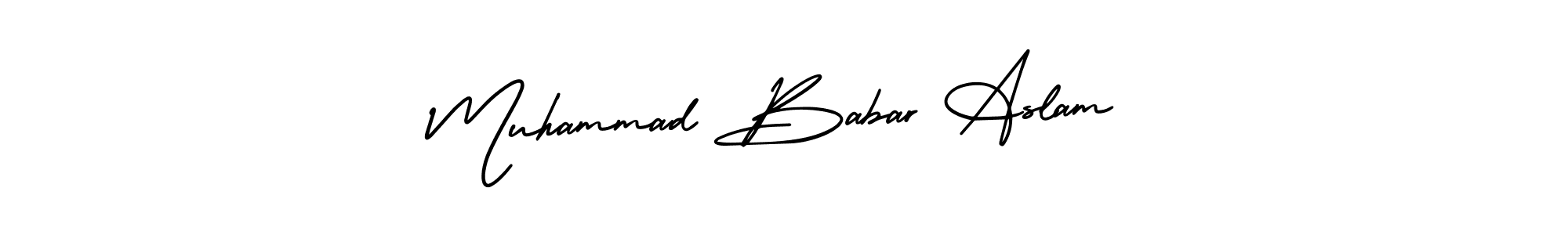 You can use this online signature creator to create a handwritten signature for the name Muhammad Babar Aslam. This is the best online autograph maker. Muhammad Babar Aslam signature style 3 images and pictures png