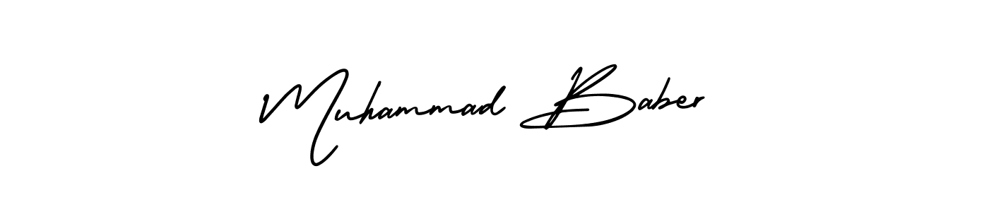 It looks lik you need a new signature style for name Muhammad Baber. Design unique handwritten (AmerikaSignatureDemo-Regular) signature with our free signature maker in just a few clicks. Muhammad Baber signature style 3 images and pictures png