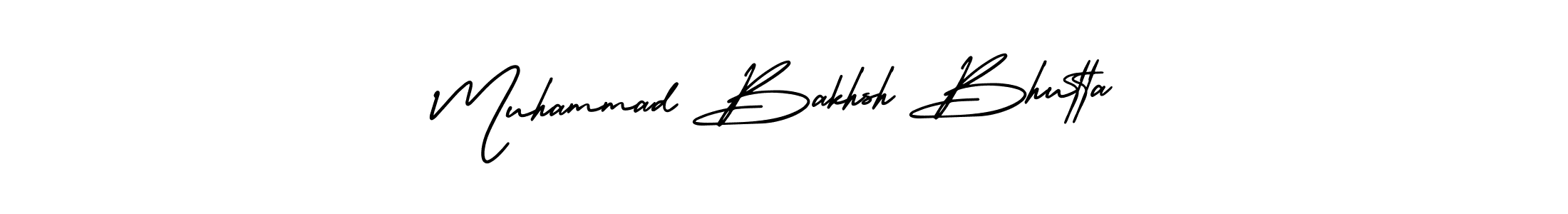 It looks lik you need a new signature style for name Muhammad Bakhsh Bhutta. Design unique handwritten (AmerikaSignatureDemo-Regular) signature with our free signature maker in just a few clicks. Muhammad Bakhsh Bhutta signature style 3 images and pictures png