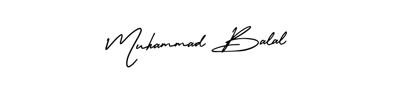 Use a signature maker to create a handwritten signature online. With this signature software, you can design (AmerikaSignatureDemo-Regular) your own signature for name Muhammad Balal. Muhammad Balal signature style 3 images and pictures png