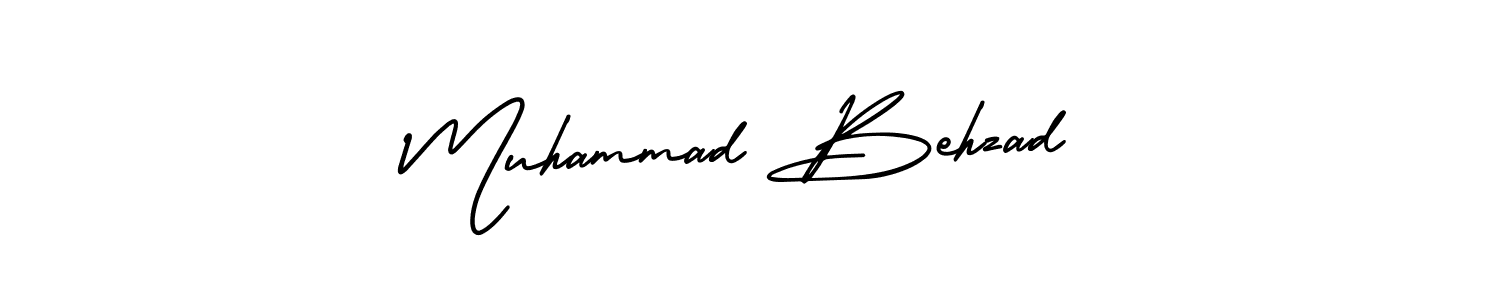 Make a short Muhammad Behzad signature style. Manage your documents anywhere anytime using AmerikaSignatureDemo-Regular. Create and add eSignatures, submit forms, share and send files easily. Muhammad Behzad signature style 3 images and pictures png