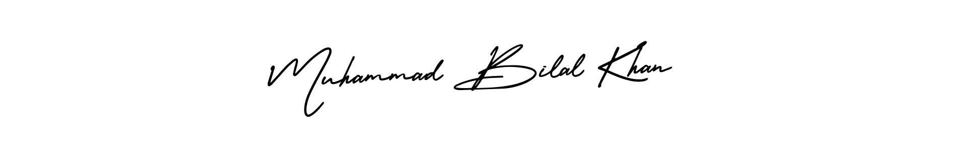 This is the best signature style for the Muhammad Bilal Khan name. Also you like these signature font (AmerikaSignatureDemo-Regular). Mix name signature. Muhammad Bilal Khan signature style 3 images and pictures png