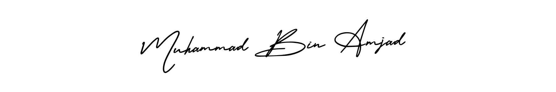 Design your own signature with our free online signature maker. With this signature software, you can create a handwritten (AmerikaSignatureDemo-Regular) signature for name Muhammad Bin Amjad. Muhammad Bin Amjad signature style 3 images and pictures png