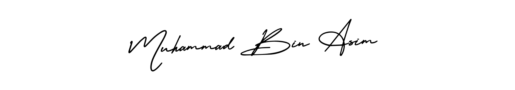 AmerikaSignatureDemo-Regular is a professional signature style that is perfect for those who want to add a touch of class to their signature. It is also a great choice for those who want to make their signature more unique. Get Muhammad Bin Asim name to fancy signature for free. Muhammad Bin Asim signature style 3 images and pictures png