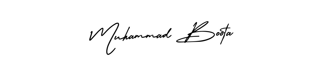 Muhammad Boota stylish signature style. Best Handwritten Sign (AmerikaSignatureDemo-Regular) for my name. Handwritten Signature Collection Ideas for my name Muhammad Boota. Muhammad Boota signature style 3 images and pictures png