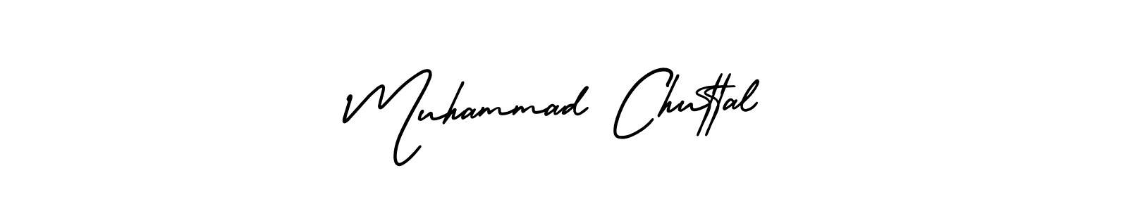 Make a beautiful signature design for name Muhammad Chuttal. With this signature (AmerikaSignatureDemo-Regular) style, you can create a handwritten signature for free. Muhammad Chuttal signature style 3 images and pictures png