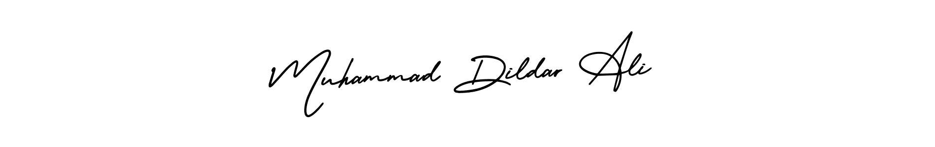 Make a beautiful signature design for name Muhammad Dildar Ali. With this signature (AmerikaSignatureDemo-Regular) style, you can create a handwritten signature for free. Muhammad Dildar Ali signature style 3 images and pictures png