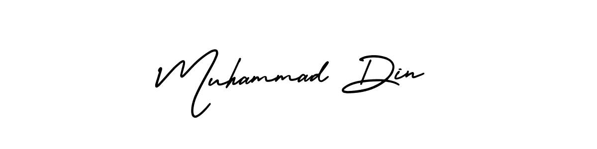 How to Draw Muhammad Din signature style? AmerikaSignatureDemo-Regular is a latest design signature styles for name Muhammad Din. Muhammad Din signature style 3 images and pictures png