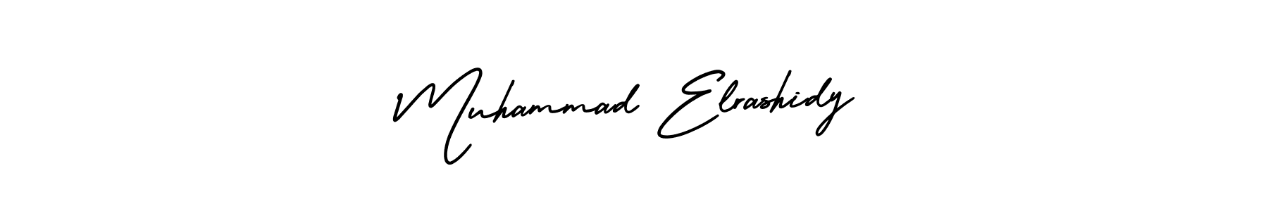 Use a signature maker to create a handwritten signature online. With this signature software, you can design (AmerikaSignatureDemo-Regular) your own signature for name Muhammad Elrashidy. Muhammad Elrashidy signature style 3 images and pictures png